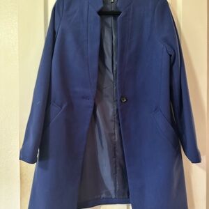 Elegant Blue Overcoat